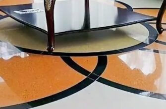Применение искусственного камня при отделке пола квартиры в Курске